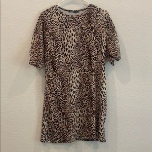 Boohoo Cheetah Dress NWT